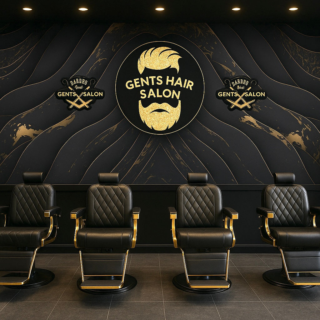 Gents Hair Salon Wallpaper Mural