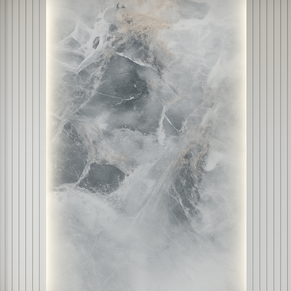 Grey Marble Feature Wallpaper Mural