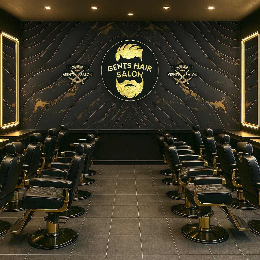 Gents Hair Salon Wallpaper Mural