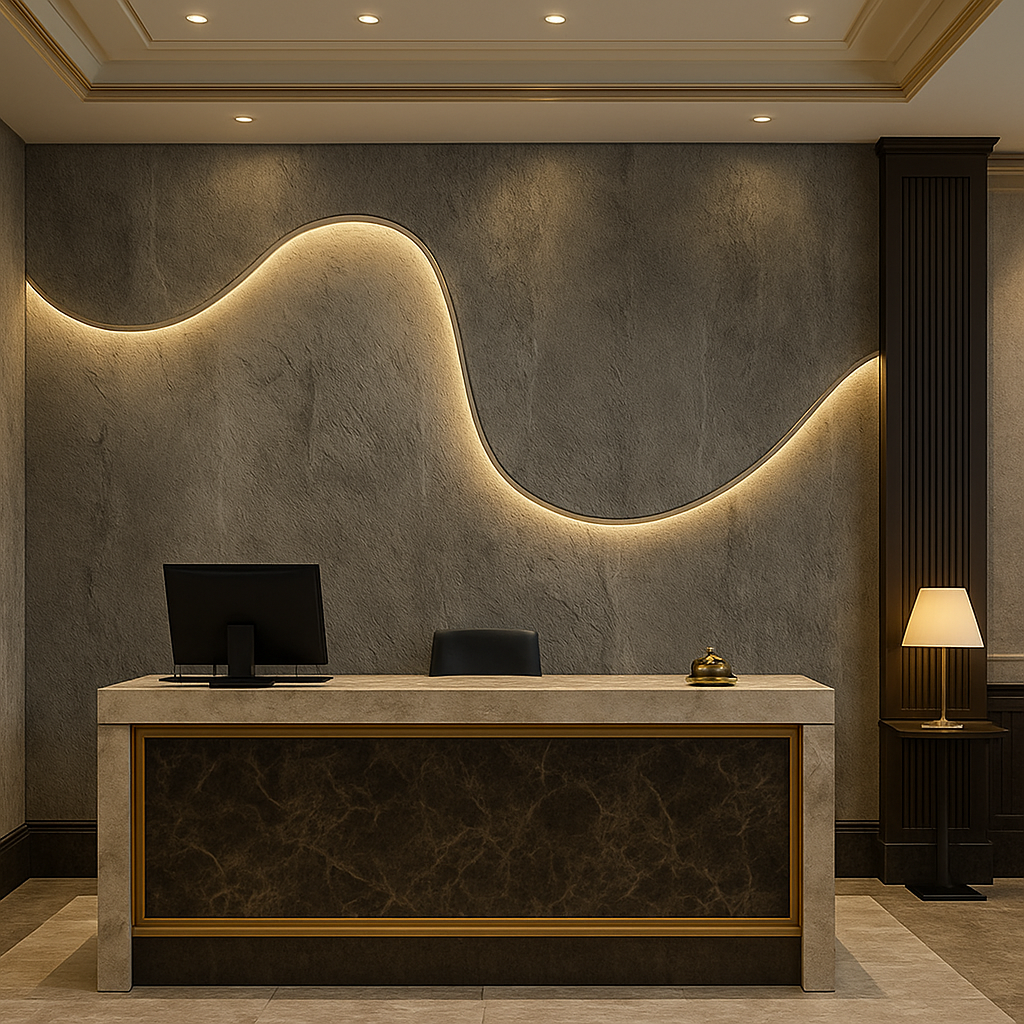 Luminous Wave Luxe Wallpaper Mural